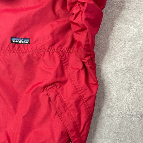Vintage 90s Patagonia Red Fleece-Lined Bomber Jacket L Made‎ in USA Synchilla - Picture 13 of 14